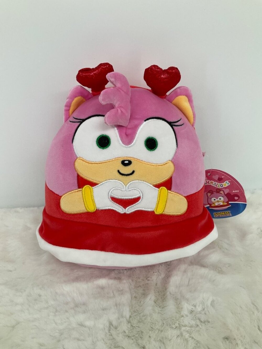 Squishmallows Originals: Sonic the Hedgehog Amy Rose Hearts 9" tall